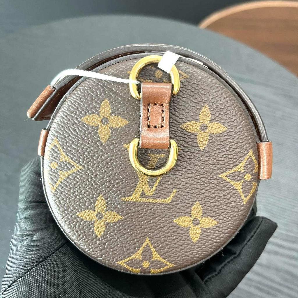 [Pre-Owned] Papillon Trunk Monogram Chain S-Lock Closure Coated Canvas With Leather Trim Shoulder Bag - Very Good #1V8QTQB