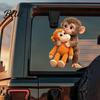 Colorful Car Decals 1 Sheet Sticker Monkey Punch Window Decal Waterproof DIY Scratch Resistant Laptop Water Bottle Phone Case Travel Auto