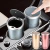 with Lid Car Trash Bin Can Mini Car Interior Rubbish Bag Bucket Auto Dust Organizer  for Auto