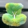 Doll Car Seat with Clip Car Air Vent Safety Belt Design Soft Cushioned Doll Car Decor Auto Accessory