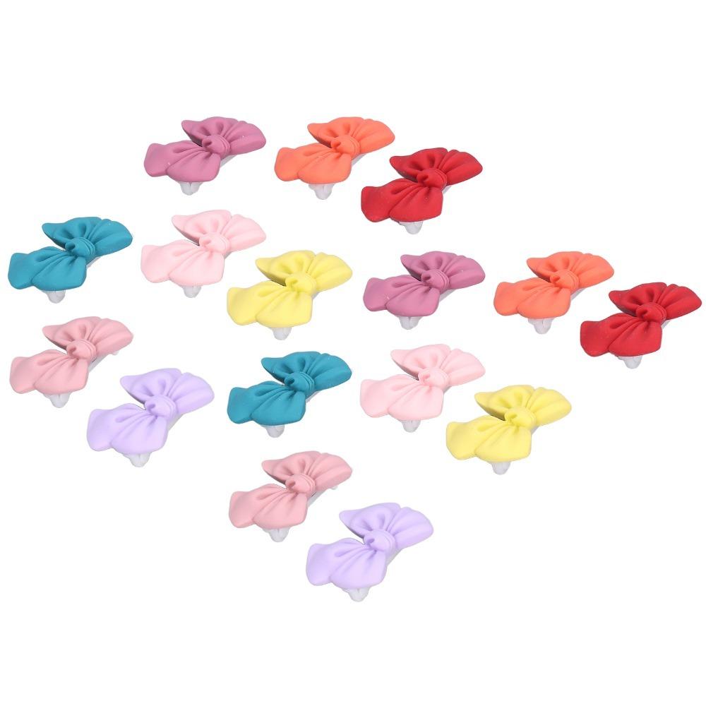 16pcs Mini Size Pet Hair Clip Multicolor Cat Hair Accessory Fashion Style Dog Bow Tie Pet Styling