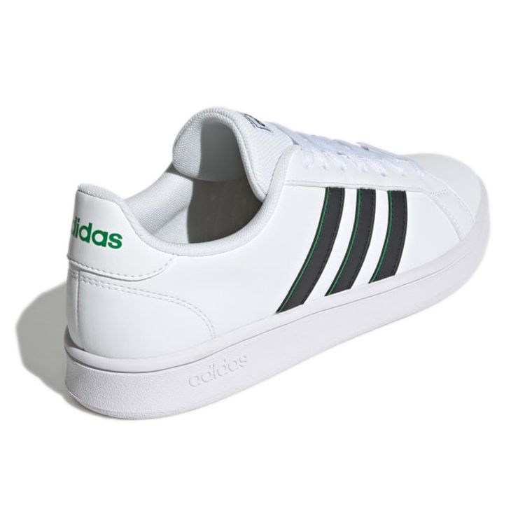 Adidas Grand Court Base White Carbon Green Мужские кроссовки Cloud-White GW5612