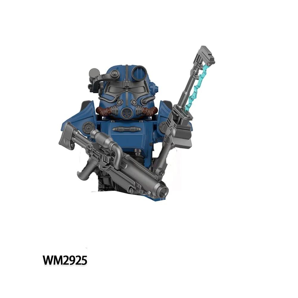 WM2924 Мехи Солдаты Кирпичи пулемет MOC Пазл Мини Фигурки Совместимые Строительные Блоки Игрушки Детские Подарки на День Рождения