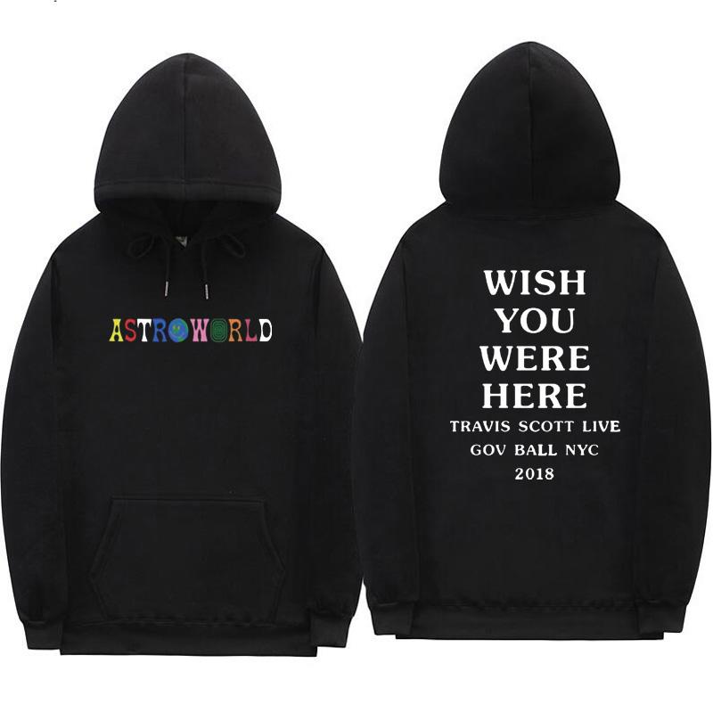 Новое поступление, модная толстовка с капюшоном, кактус Джек, толстовки в стиле хип-хоп, Astroworld, WISH YOU WERE HERE, толстовка с длинными рукавами и буквенным принтом