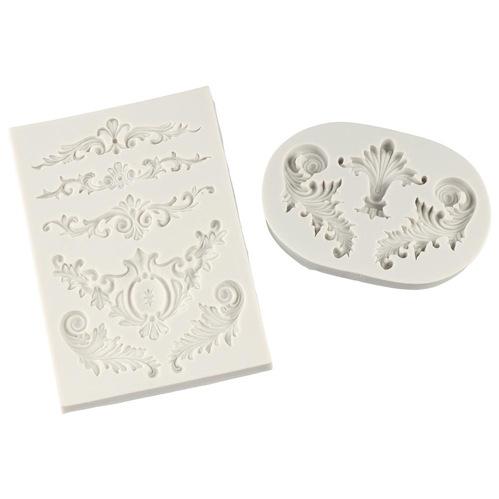 1/3pcs Grey Embossing Mould Baking Tool Cake Flower Decoration Mold  Kitchen