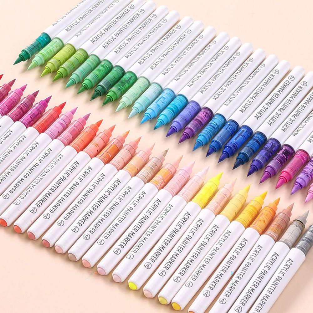 Стекируемая цветная ручка 9-цветная художественная акварельная ручка портативная акриловая маркерная ручка для рисования