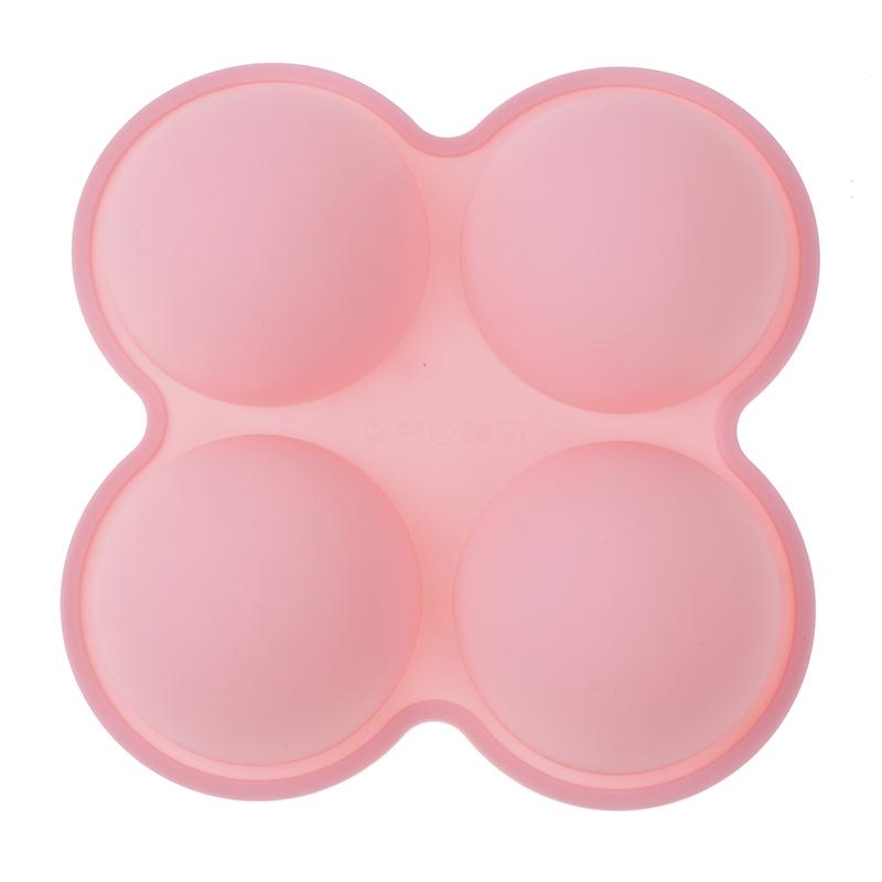 4-секционная полусферическая силиконовая форма для торта, шоколадного желе, пудинга, куполообразного мусса, антипригарная силиконовая форма для фритюрницы, противень для выпечки