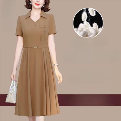 Модное летнее платье в китайском стиле, дышащее, удобное, с короткими рукавами, для женщин, стройнящее и молодое