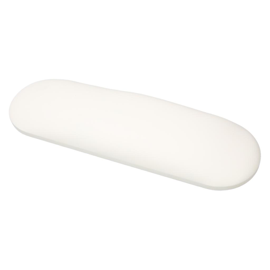 Nail Art Hand Pillow Soft PU Leather Easy Clean Manicure Arm Rest Cushion for Nail Salon White