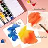 Paul Rubens Watercolor Paint Set, 24 Colors Solid Watercolor Paints, Easy to Blend and Diffuse Watercolor Palette, Compact and Portable Travel