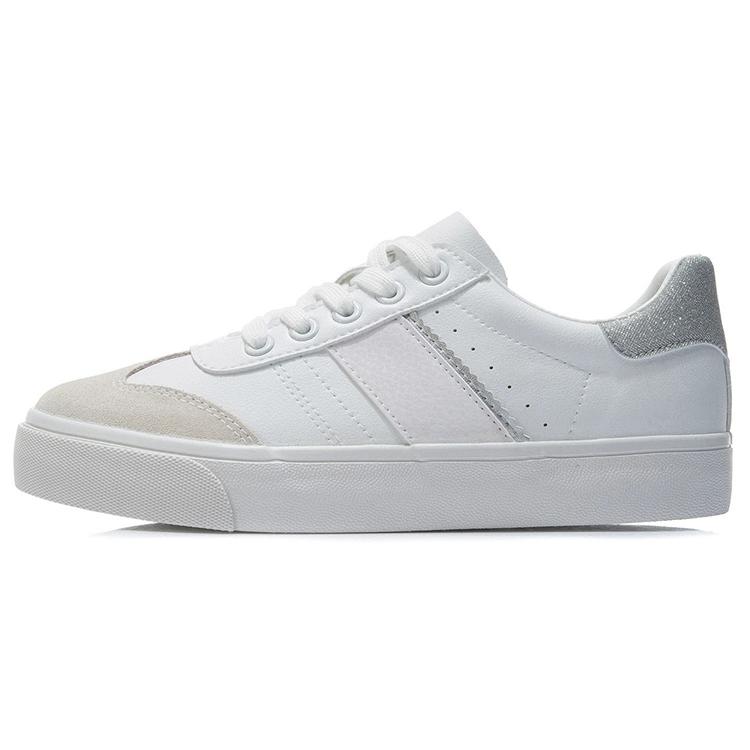 Li Ning Vulc Lite Низкие Скейтбордические кроссовки Мужские Белые AGCR339-1