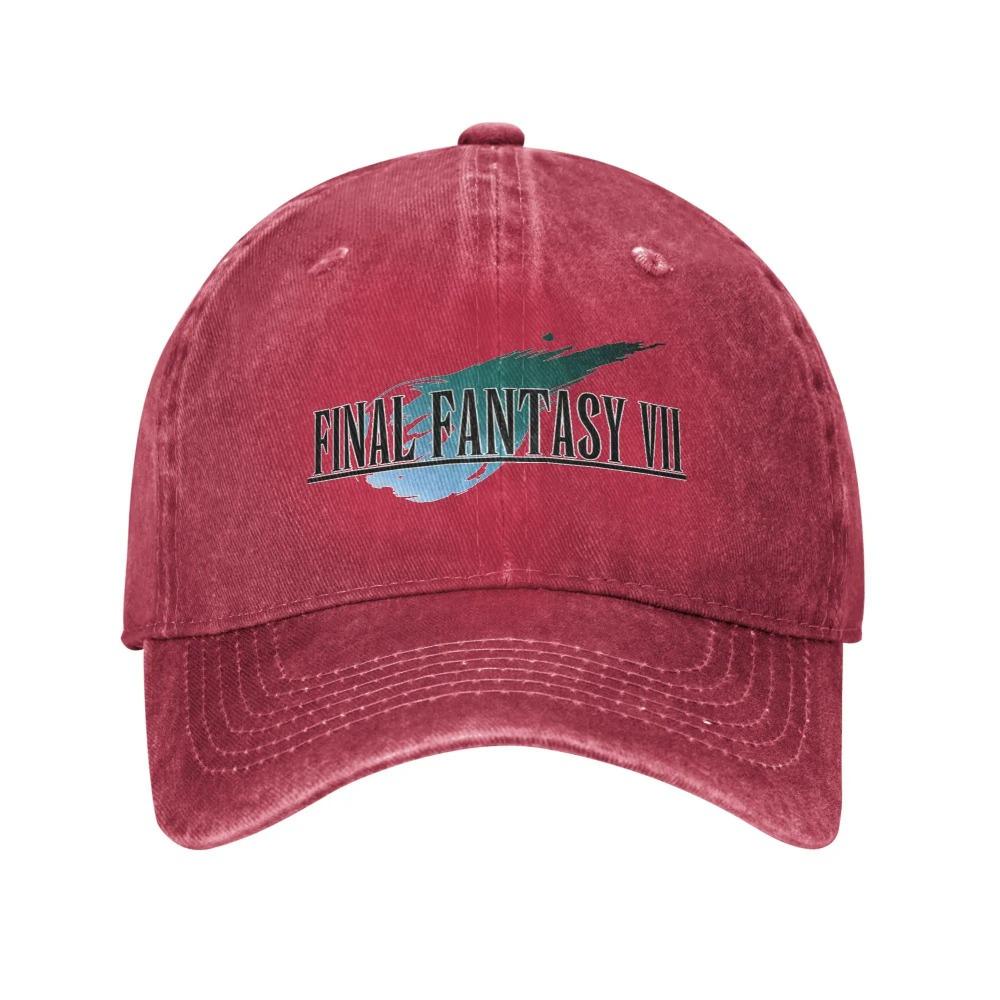 2025 Лето Final Fantasy VII FF7 Мерч Бейсболка Мужская Женская Повседневная Смешная Кепка для Видеоигр Шляпа Регулируемая Тракерская Кепка