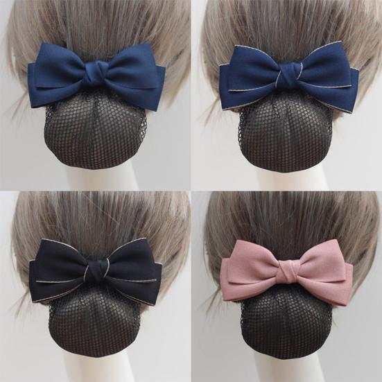 Заколка для волос атласный бантик декор сетка для волос банковский работник заколка для волос универсальное украшение для волос аксессуар для волос