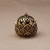 Retro Copper Small Lotus Hollow Out Incense Stick Burner Brass Incense Holder