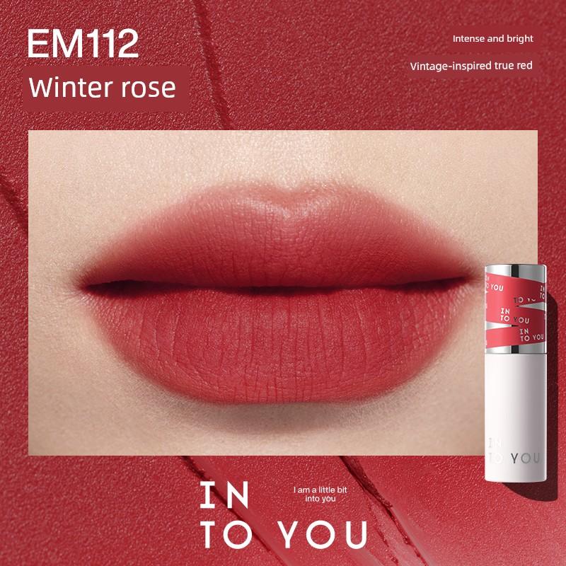 Into You Heroine Lip Mud Nude Color Lipstick Matte Matte Affordable Student-Friendly Whitening Genuine Intoyou