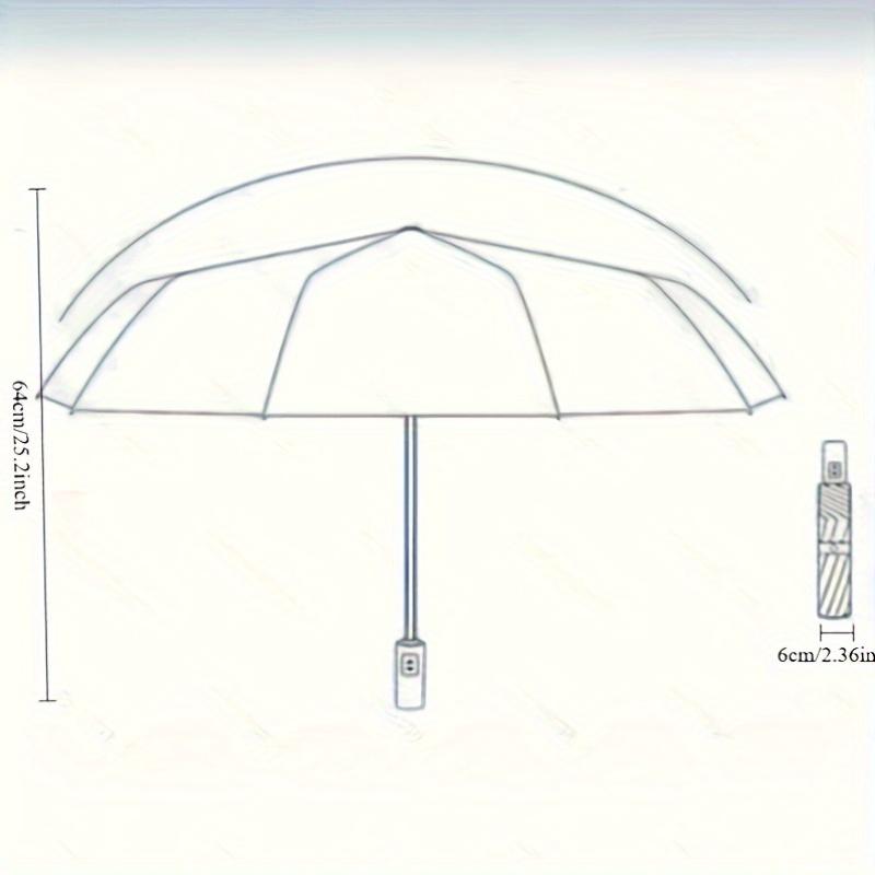 24 Прочных Складных Зонта-Скелета - Автоматическое Открытие и Закрытие, Защита от УФ-лучей, Ветроустойчивые, Подходят для Солнца и Дождя.
