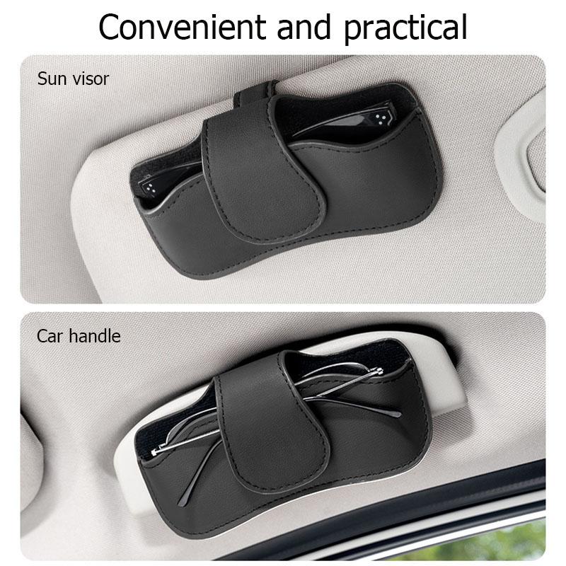 AABHK1 Car sun visor glasses box leather sunglasses holder for Chevrolet Cruze Spark Captiva Suburban Camaro Malibu Trax Aveo Equinox
