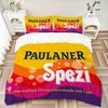 3 шт. Постельное белье Paulaner Spezi Orange Cola Пододеяльник Наволочка Домашний Рождественский Подарок на Рождество Хэллоуин 1 Пододеяльник 2 Наволочки M92427