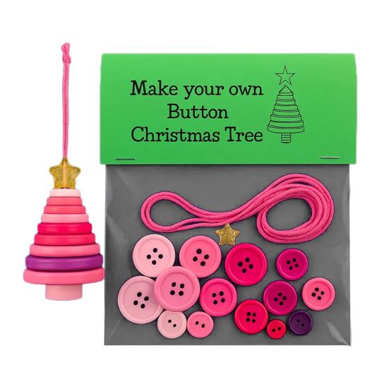 Сделай сам Рождественское украшение из пуговиц Пуговичный снеговик Набор для украшения рождественской елки