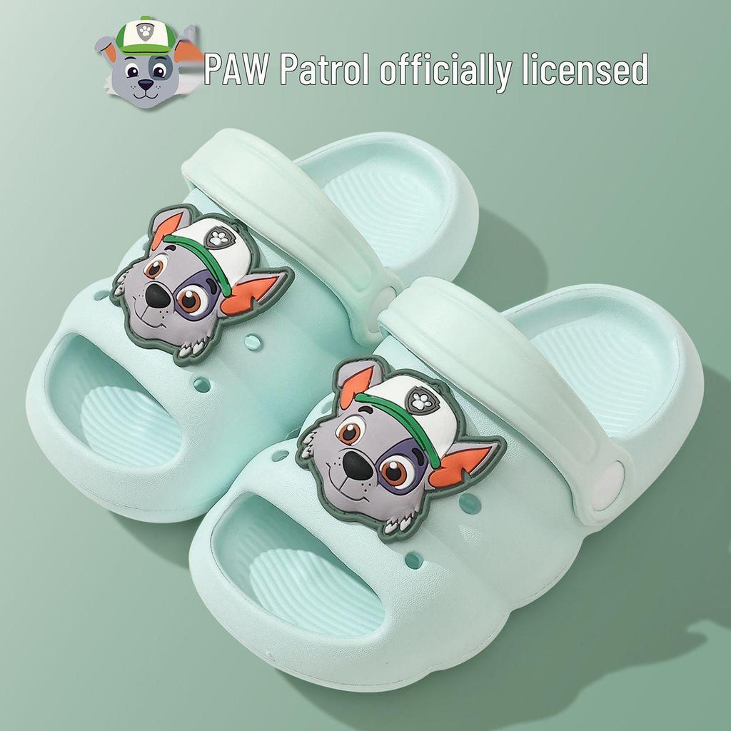 Летние тапочки в стиле Crocs Щенячий патруль для детей: Мультяшные сандалии для мальчиков и девочек
