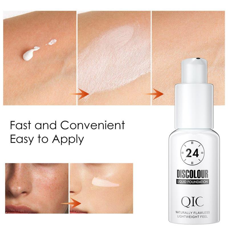 Warm Skin Tone Liquid Foundation Brightens Portable Concealer Liquid Not Easy To Fade Classic