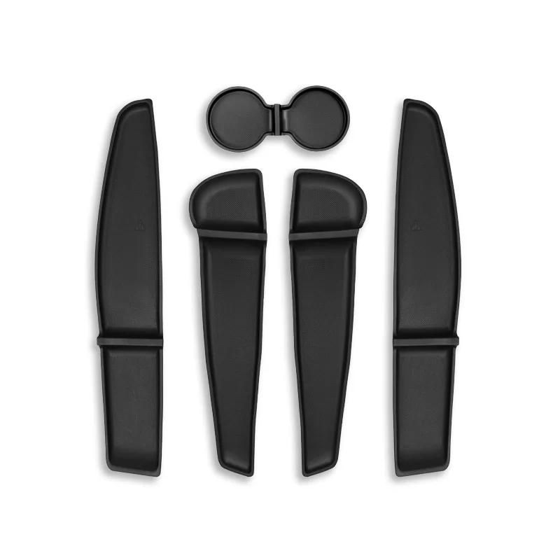 Side Door Storage Pad for Tesla Model Y Juniper 2025 Car Accessories ABS Central Control Water Cup Holder Pad Organizer Tray