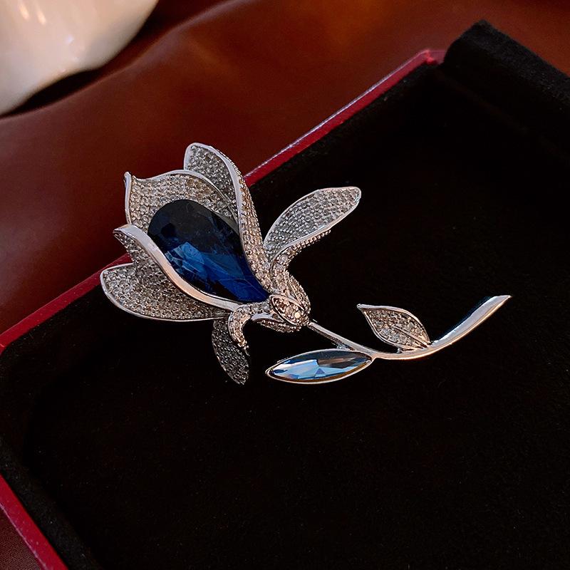 Средневековая винтажная брошь с бриллиантовой буквой - ретро-роскошные украшения для женщин высокого класса