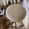 Modern Polyester Waterproof Round Stool Cover For Home Bar And Kitchen Decor