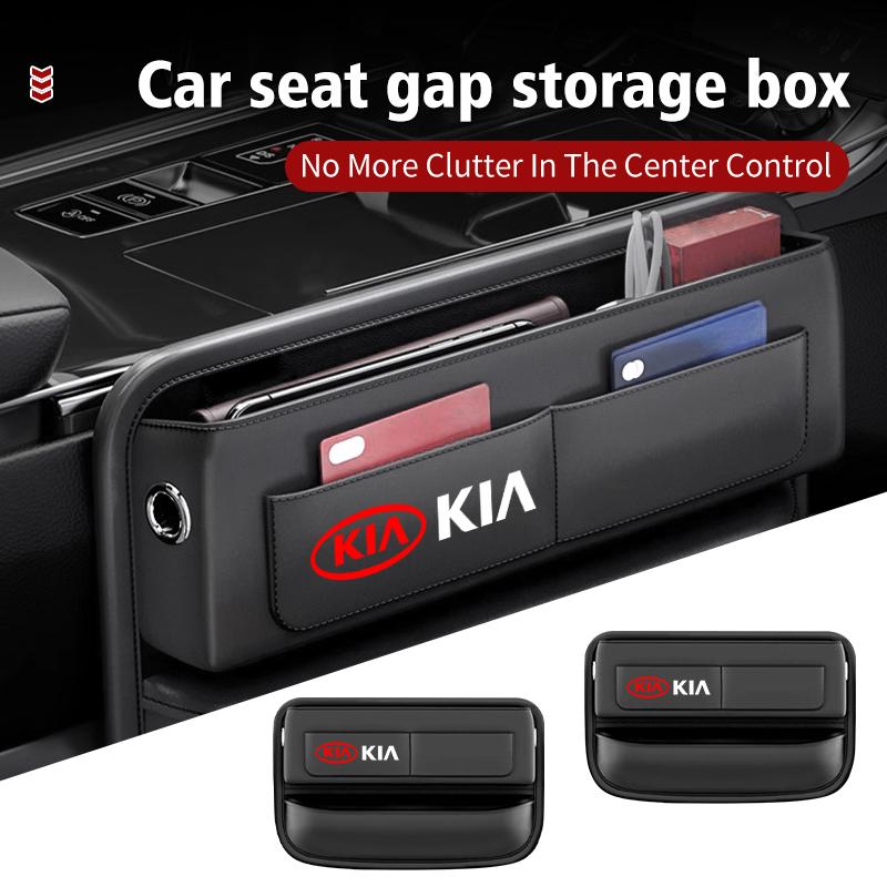 ANF3 For KIA Car USB Charging Colour Light Seat Storage Case Seat Gap Box Ceed Sportage Rio K5 K2 Optima Cerato Venga Sedona