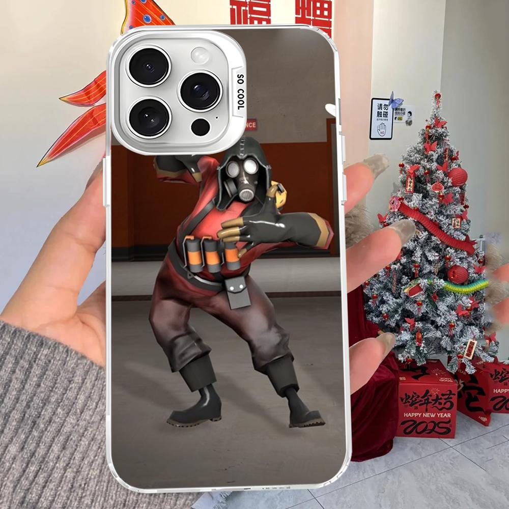 Чехол для телефона Team Fortress 2 для iPhone 16 15 14 13 12 11 Pro Max X XR XSMAX 8 7 Plus Матовый Ударопрочный Задний Чехол