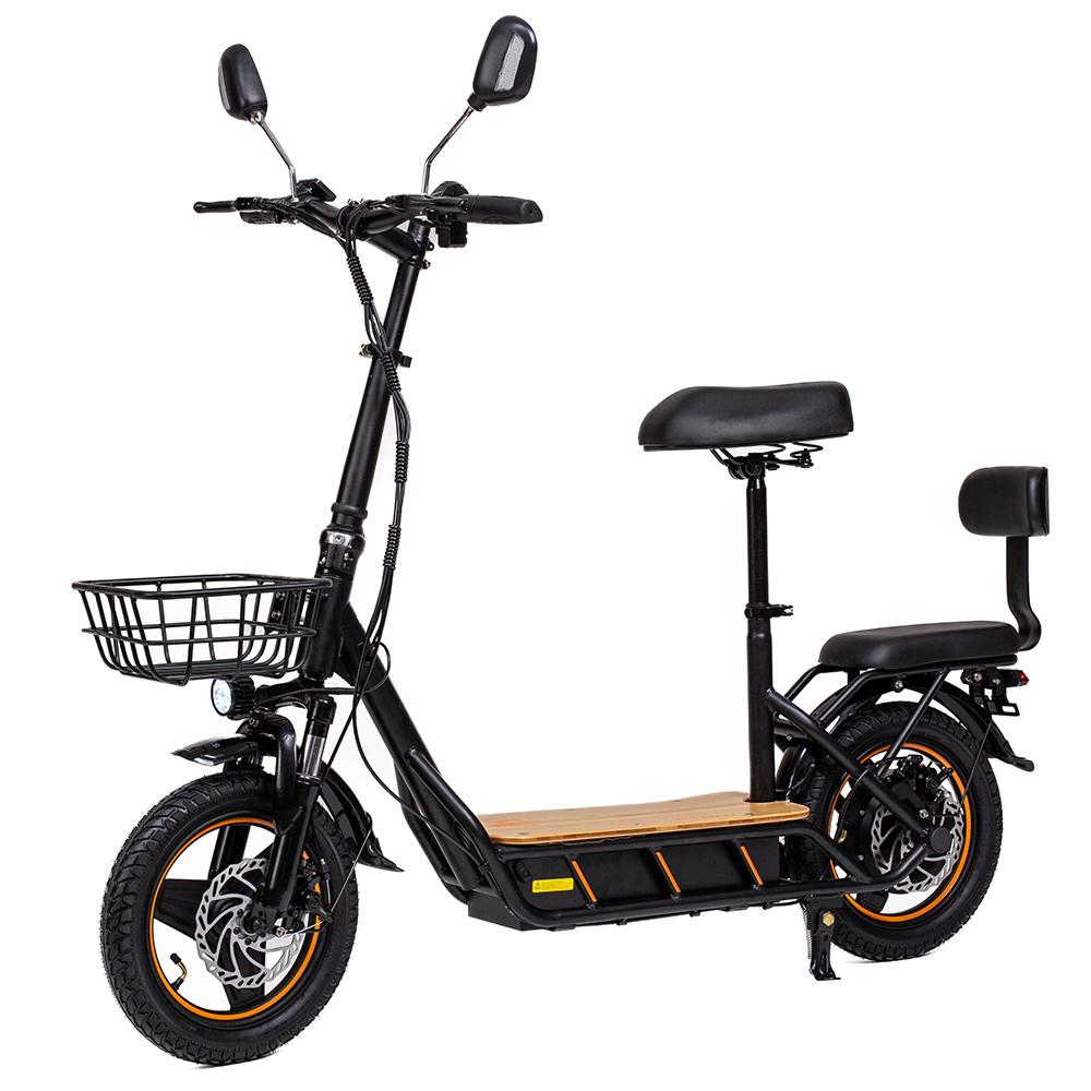 Электросамокат для взрослых Kukirin C1 Pro 800W Мотор Максимальная скорость 45км/ч С задним диваном и передней корзиной 48В 26Ач Запас хода 100км Нагрузка 120кг Новый