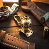 Brass Mini Nautical Diving Helmet Keychain  2Set