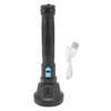 LED Flashlight LED USB Charging 3 Modes Battery Display Durable ABS Camping Flashlight for Outdoor