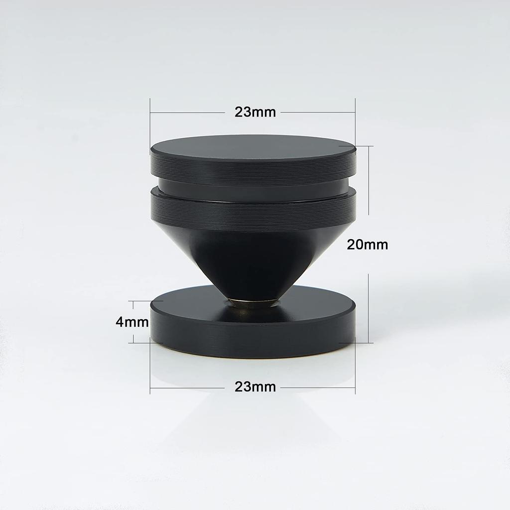 Pailvens Insulator Speaker 8 Speaker Metal Spike Stand with 16 Improves Audio Sound Quality and Black Pieces, Stand, Double-Sided Tapes,