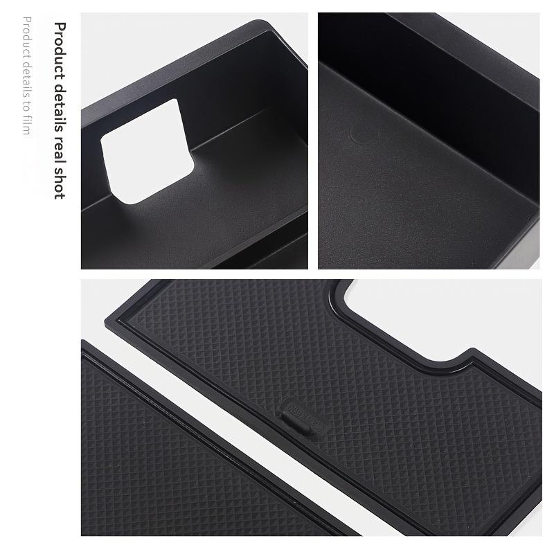 For Great Wall Tank 500 Center Console Armrest Organizer Tray Durable ABS Black Storage Box With Divider Car Accessories