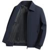 Middle-aged Men's Spring and Autumn Style Men's Coat Jacket Solid Color Casual Lapel Men's Clothing