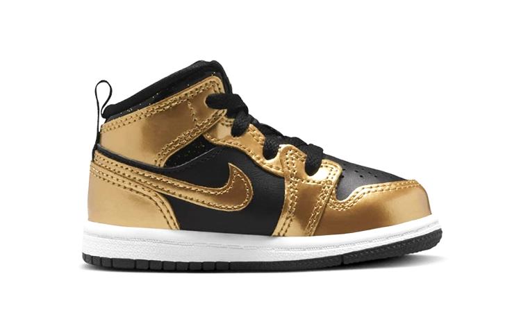 Jordan 1 Mid SE Metallic Gold Black TD DR6969-071