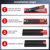 Алюминиевый внешний корпус для M.2 NVMe накопителя, USB C, 2230 2242 2260 2280, Корпус для внешнего жесткого диска, Внутренний для жесткого диска