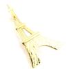 [J3359] - Golden 'Eiffel Tower' Designer Brooch - 6x3. 3cm