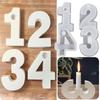 DIY Number Silicone Molds for Holders Casting Craft