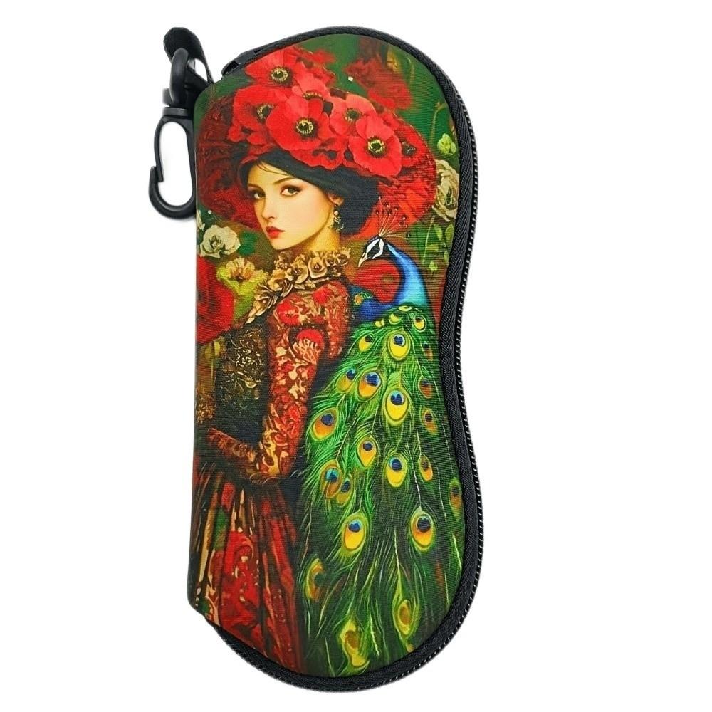 Прочный подвесной чехол для очков из кожи, мягкий мешочек для очков для чтения с клипсой, портативный держатель для солнцезащитных очков, для путешествий