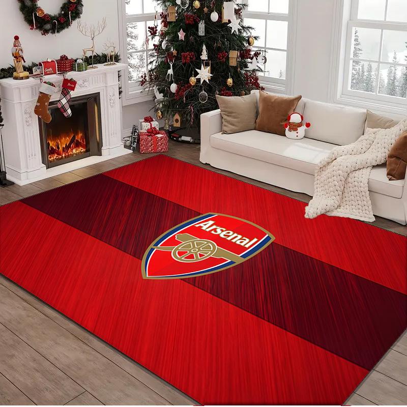 1PC rug Arsenal Football Club Crest Carpet, Chair Rug,Area Rug for Office Bedroom living rooms bedroom, Doormat decor Christmas fan gifts