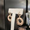 ARTRIA Roman Numeral Touring E Circle Earrings JTOERFR0024PKF