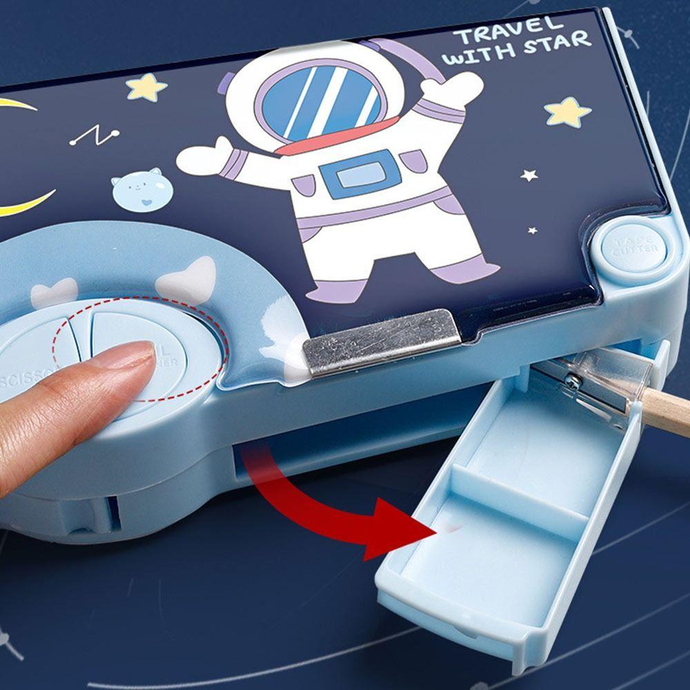 Двухслойный пенал Большой емкости Коробка для хранения канцелярских принадлежностей Пенал Подарок для студентов