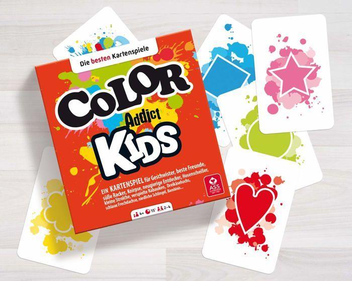 Jeu de cartes - Color Addict Kids - 110 cartes - Règles simples - Multicolore