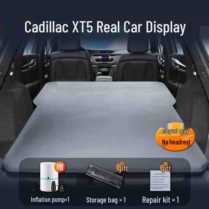 Cadillac XT5 SUV Inflatable Rear Seat Mattress for Trunk Sleeping and Camping