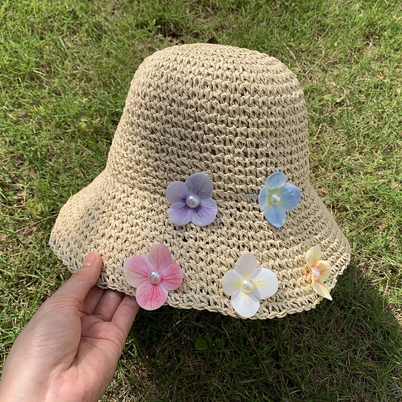 Women's Large Brim Foldable Breathable Straw Sun Hat for Summer Travel & Vacation