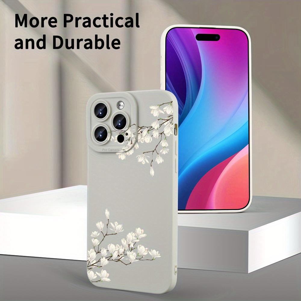 Креативный чехол для телефона с цветочным узором, подходит для iPhone 17 16 15 14 13 12 11 Pro/Max/Plus, противоударная задняя крышка