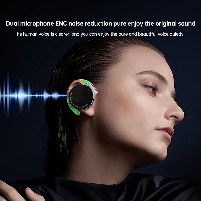 Беспроводные Bluetooth-наушники F2 с заушными креплениями для деловых встреч, поездок на работу или бега - Совместимы с устройствами Huawei, Apple и Android.