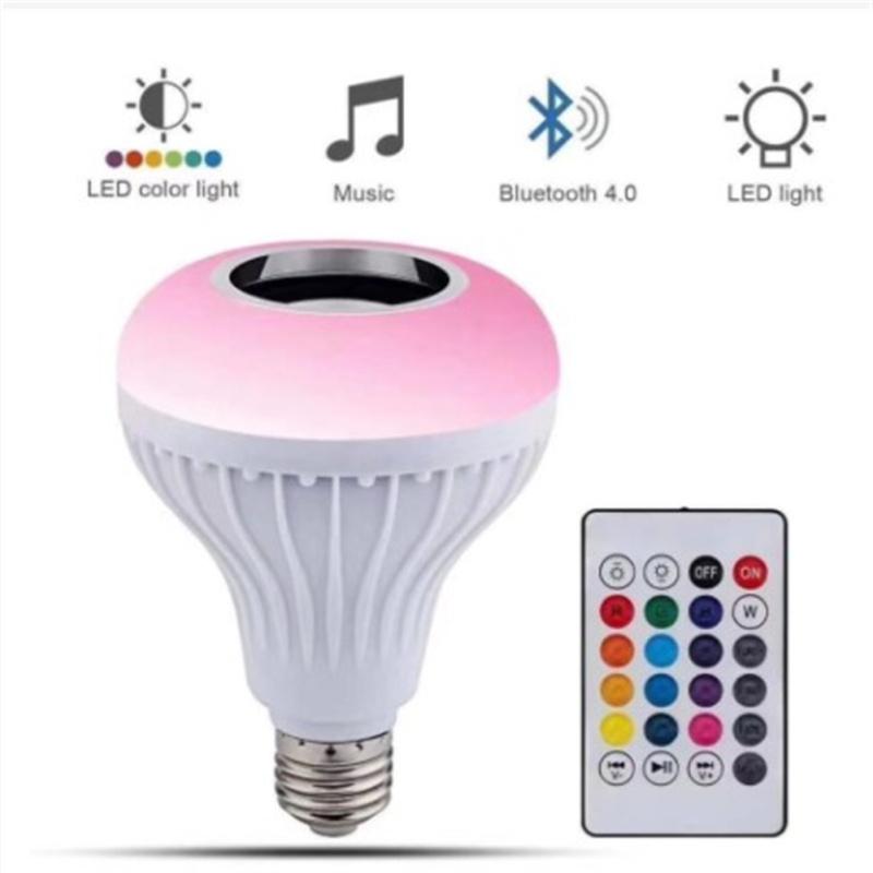 12 Вт беспроводной Bluetooth-совместимый светодиодный динамик с 4 режимами музыки, цветной RGB-умный дом